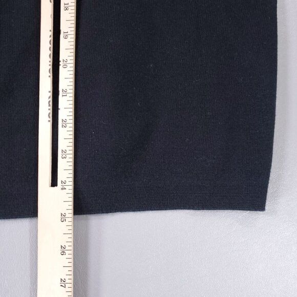 Eddie Bauer Sweater Mens Large Black 1/4 Zip Long Sleeve Made in Australia - Picture 10 of 11